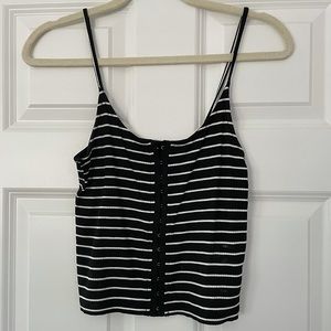 American Eagle Soft & Sexy Rib Clip-Up Tank Top